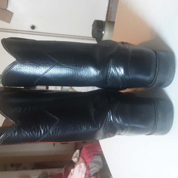 Justin Black Roper Boots Women's Sz 5.5 C - Picture 6 of 10